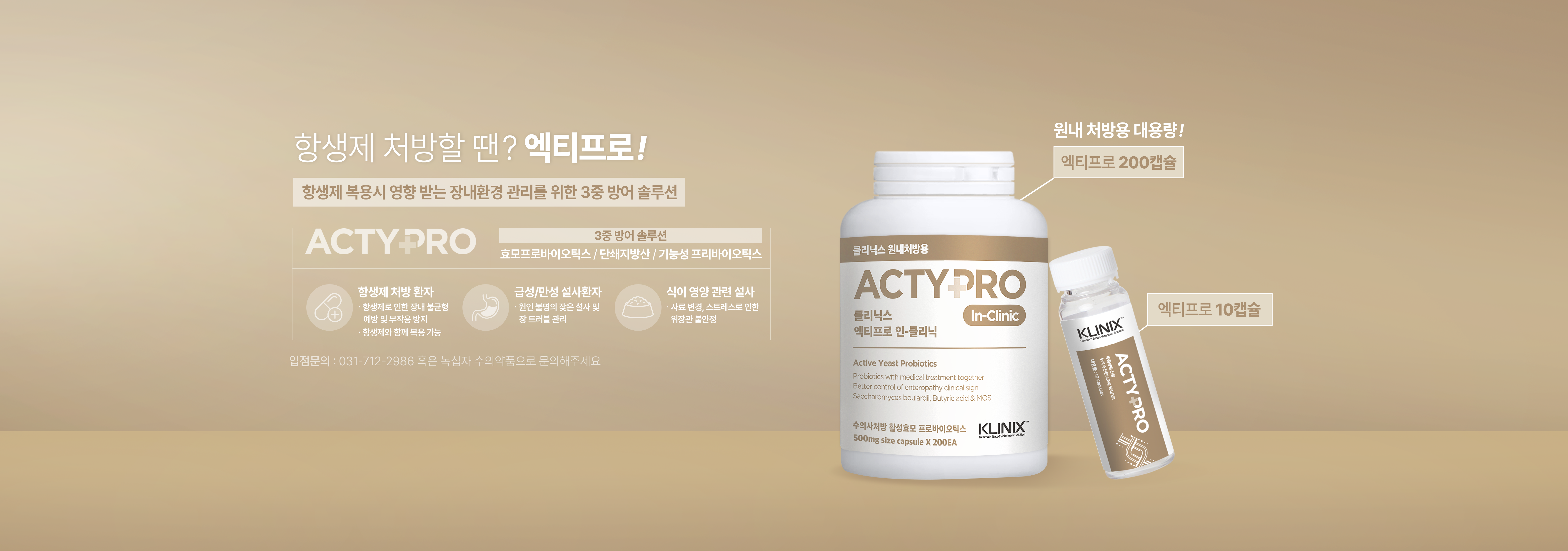 엑티프로 광고 배너